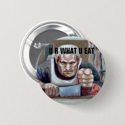 U R, welches U essen Button (Vorne & Hinten)