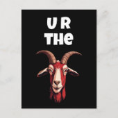 U R Ziege Postkarte (Vorderseite)