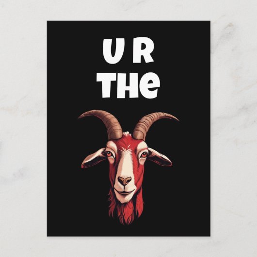 U R Ziege Postkarte (Vorderseite)