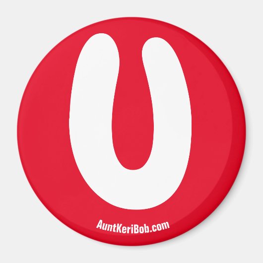 U Red Kühlschrank Magnet (Vorne)