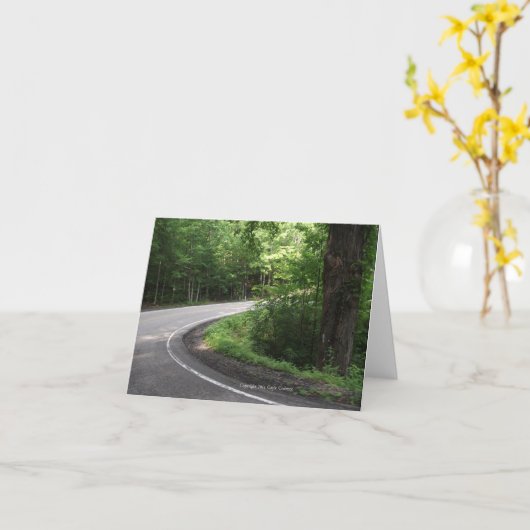 U.S. 129 Tail of the Dragon Karte (Gelbe Blume)