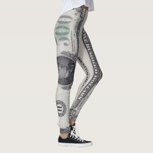 U.S. 500 Dollar Star Note Front  Leggings (Rechts)