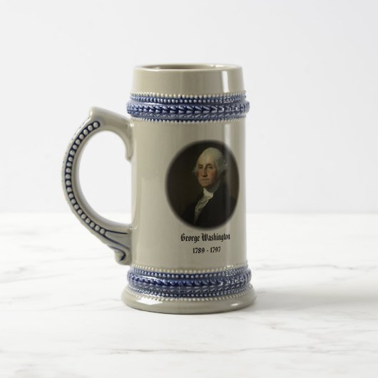 U.S.A. 1. Präsident (sammelbare Tasse) Bierglas (Links)