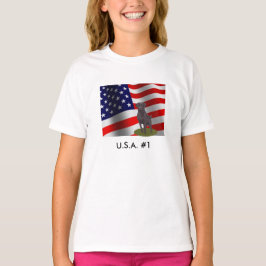 U.S.A. #1 schwarzes Labrador Retriever-Shirt T-Shirt