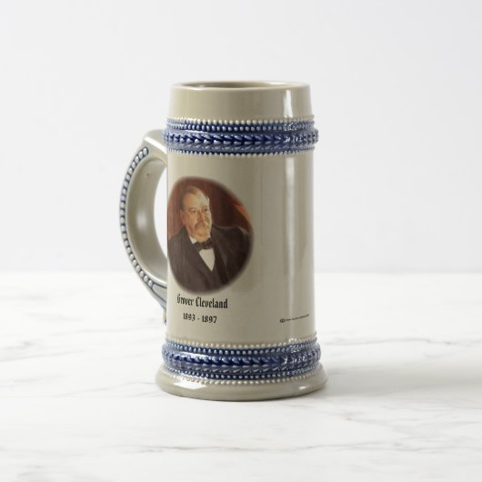 U.S.A. 24. Präsident (sammelbare Tasse) Bierglas (Vorderseite Links)
