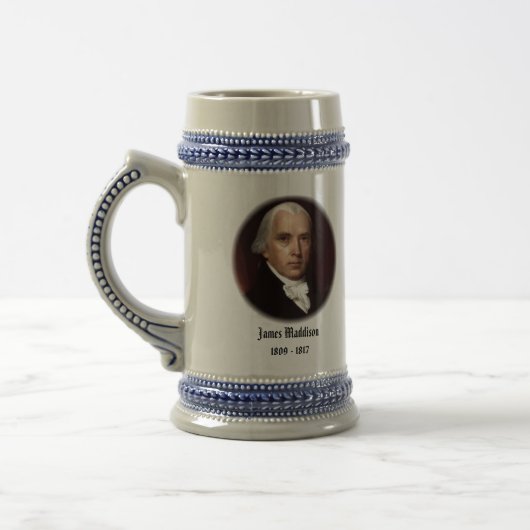 U.S.A. 4. Präsident (sammelbare Tasse) Bierglas (Links)