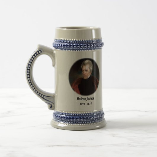 U.S.A. 7. Präsident (sammelbare Tasse) Bierglas (Links)