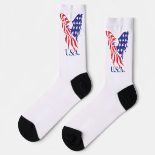 "U.S.A." Amerikanischer Adler Socken