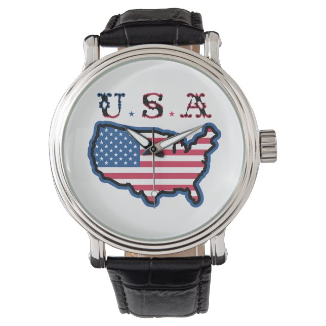 U.S.A ARMBANDUHR (Vorderseite)