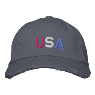 U.S.A. BASEBALL CAP - Maßgeschneidert - Maßgeschne Bestickte Kappe