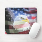 U.S.A. Eagle u. Flagge Mousepad (Mit Mouse)