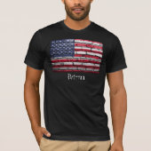 U.S.A. Flag Veteran T-Shirt (Vorderseite)