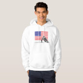 U.S.A. Flagge dwonhill T - Shirt (Vorne ganz)