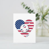 "U.S.A." Fußball-Team Fútbol de Estados Unidos 201 Postkarte (Stehend Vorderseite)