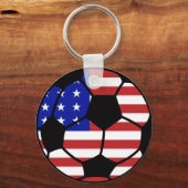 U.S.A. Fußballamerikanische Flagge Schlüsselanhänger (Vorderseite)