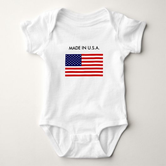 U.S.A. Gemachtes Baby Strampler (Vorderseite)