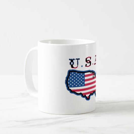 U.S.A KAFFEETASSE (Vorderseite Links)