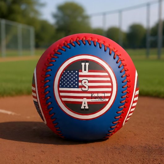 U.S.A. Kinka T Kreationen Baseball
