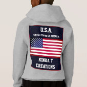 U.S.A. Kinka T Kreationen Hoodie (Rückseite)