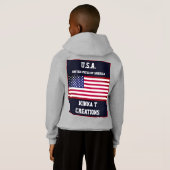 U.S.A. Kinka T Kreationen Hoodie (Schwarz voll)