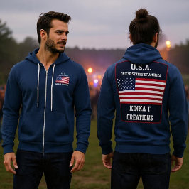U.S.A. Kinka T Kreationen Hoodie