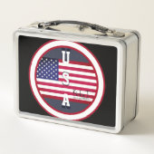 U.S.A. Kinka T Kreationen Metall Brotdose (Rückseite)