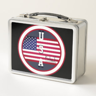 U.S.A. Kinka T Kreationen Metall Brotdose