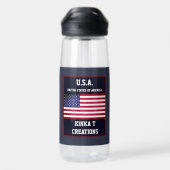 U.S.A. Kinka T Kreationen Trinkflasche (Rückseite)