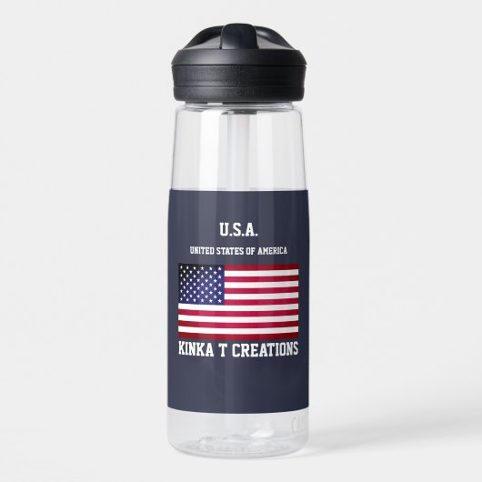 U.S.A. Kinka T Kreationen Trinkflasche (Vorne)