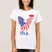 "U.S.A." Monogramm T-Shirt (Vorderseite)