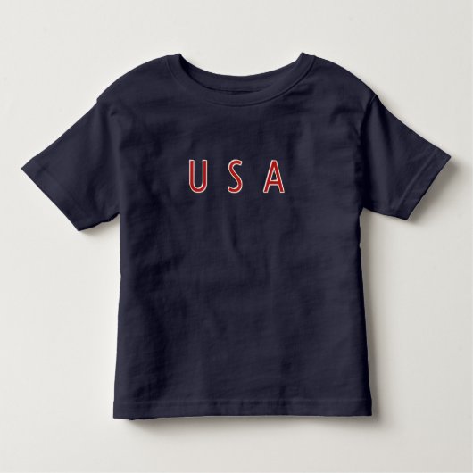 U S A Patriotic Design Kleinkind T-shirt (Vorderseite)