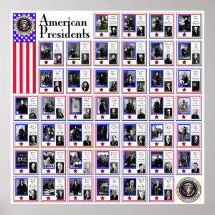 U.S.A. PRÄSIDENTEN WHITE A/564 POSTER