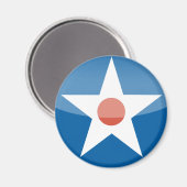 U.S.A. Retro Magnet (Vorderseite/Rückseite)