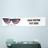 U.S. A. Shades benutzerdefinierte Text- und Farbba Banner (Messeveranstaltung)