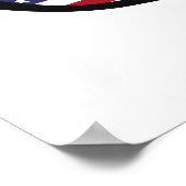 U. S. A. Shades Custom Text & Color Poster (Ecke)