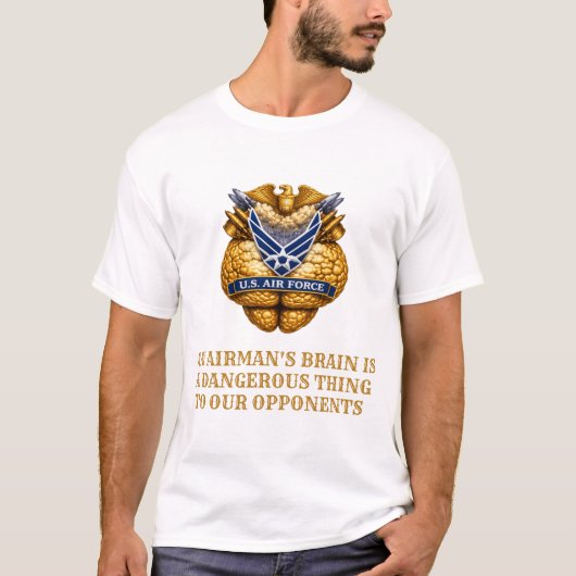 U.S. Air Force Golden Brain Emblem T-Shirt  (Vorderseite)