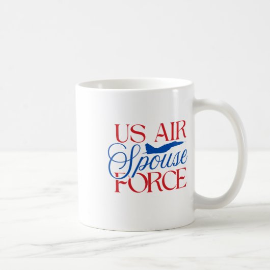 U.s. Air Force Spouse – Proud Military Wife Husban Kaffeetasse (Rechts)