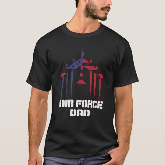 U.S. AIR FORCE Vater von Tochter, Sohn, Ehefrau, F T-Shirt (Vorderseite)