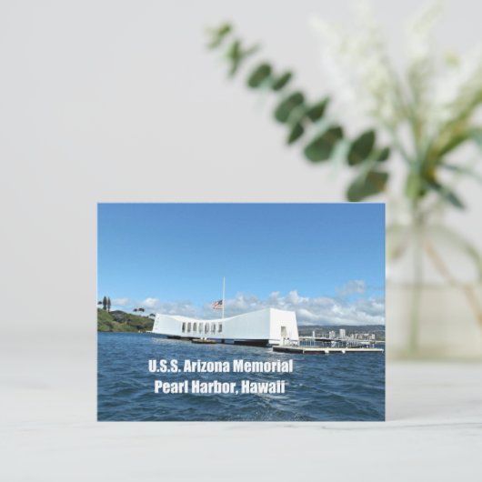 U.S. Arizona Memorial Postkarte (Stehend Vorderseite)