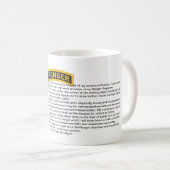 U.S. Armee-Förster-Kredo-Kaffee-Tasse Kaffeetasse (VorderseiteRechts)