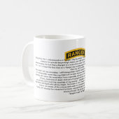 U.S. Armee-Förster-Kredo-Kaffee-Tasse Kaffeetasse (Vorderseite Links)