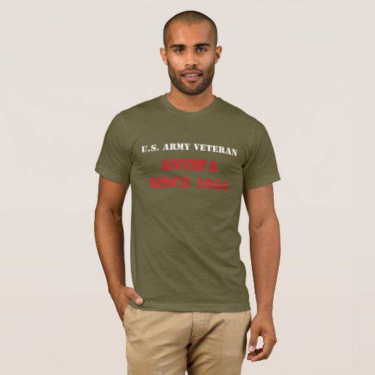 U.S. Army Veteran Antifa T-Shirt (Vorne ganz)