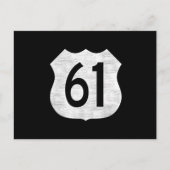 U.S. Autobahn 61 Wegweiser Postkarte (Vorderseite)