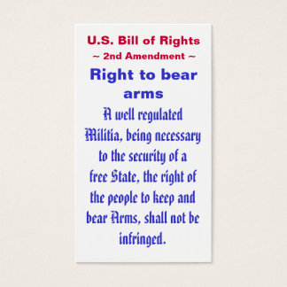 U.S. Bill of Rights ~ Zweiter (2.) Änderungsantrag