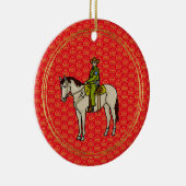 U.S. Border Agent on Horse Christmas Ornament (Rechts)