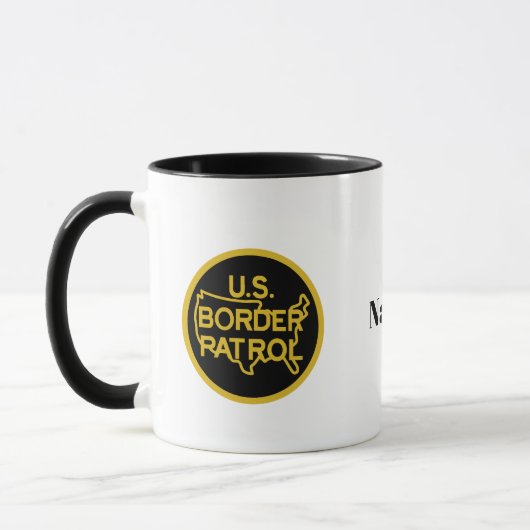 U.S. Border Patrol Agent auf Pferde Tasse (Links)