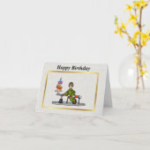 U.S. Border Patrol Agent bei Barrier Birthday Card Karte (Gelbe Blume)