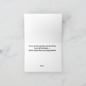 U.S. Border Patrol Agent bei Barrier Birthday Card Karte (Innenseite)