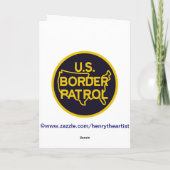 U.S. Border Patrol Retirement Card Karte (Rückseite)