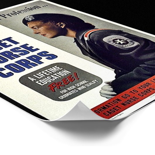 U.S. Cadet Nurse Corps Poster (Ecke)